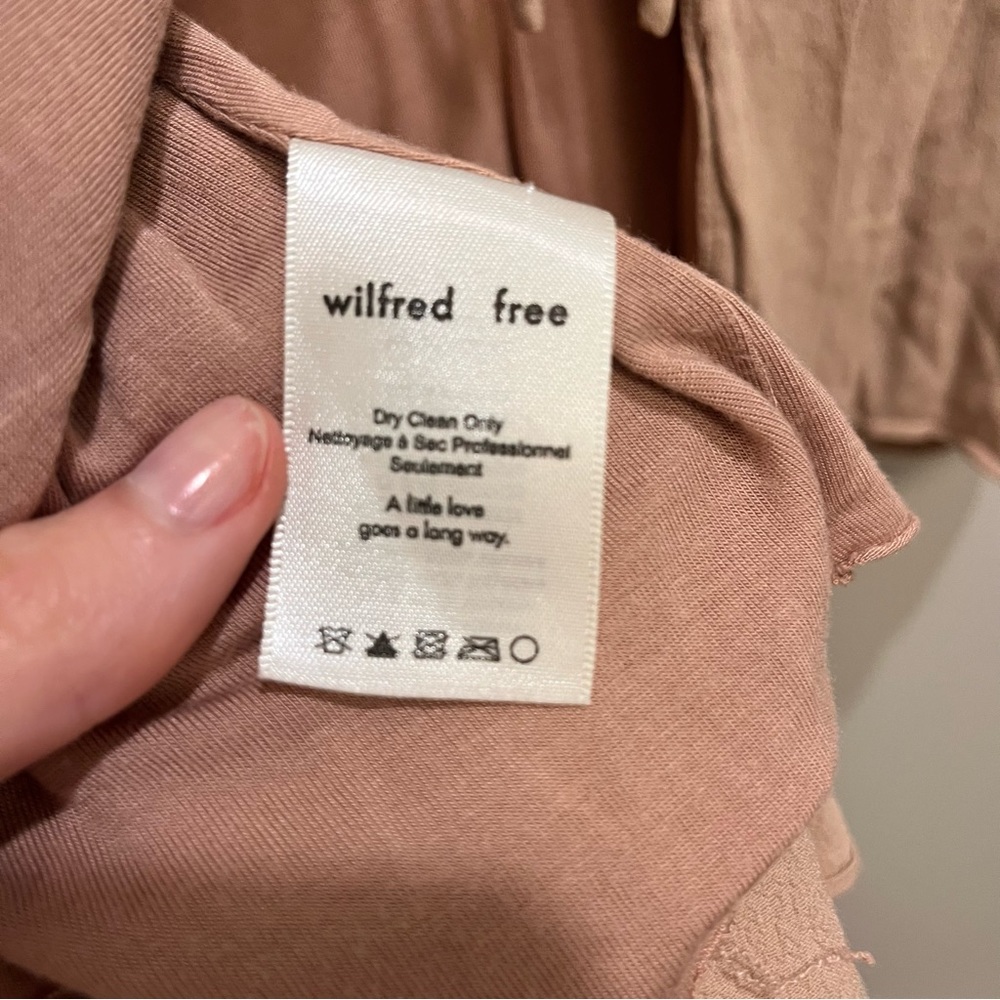 Aritzia Wilfred Free Kempner Open Back Tie Blouse - Picture 4 of 6